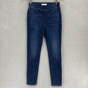 Madewell dark wash high waisted skinny ‘Pull On Jeans’ sz 28